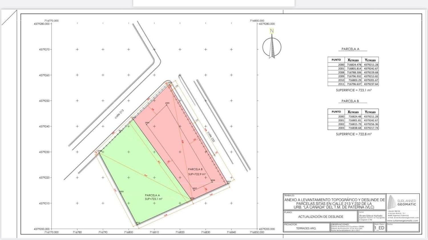 Grundstück in Paterna, Spain 712m², Nr. 142379