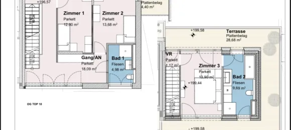 4 rooms Apartment in Klosterneuburg, Austria No. 251927 15