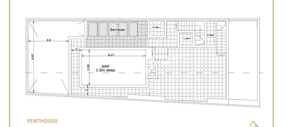 Пентхаус с 2 спальнями в Зуррик, Мальта № 1147 2