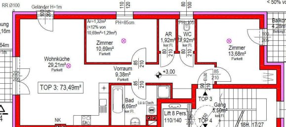 Apartamento de 3 habitaciónes en Vienna, Austria No. 170911 11