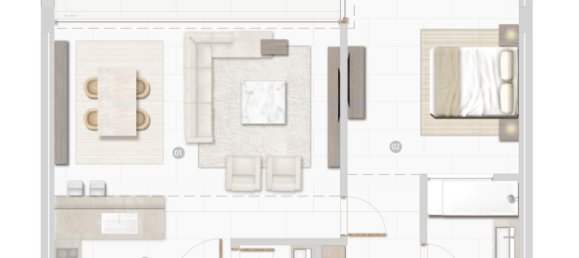 Apartamento T1 em Al Zorah, UAE N.º 121425 8