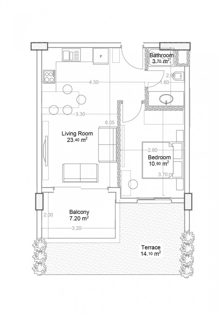Apartamento de 1+1 en Yekta Green Life Gazipasa Residence, Gazipasa, Turkey No. 39523 1
