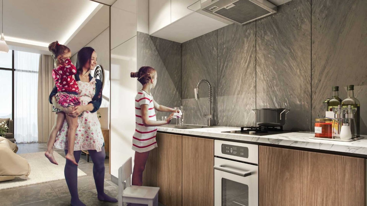 Apartamento T2 em AZIZI RIVIERA BEACHFRONT, Meydan, UAE N.º 59454