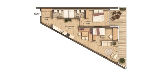 Apartamento de 3 divisões em Seefeld in Tirol, Austria N.º 63594 13