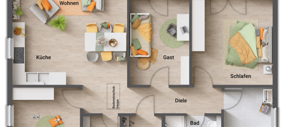 Bungalow de 4 divisões em Vorpommern-Rugen, Germany N.º 366188 10