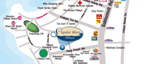 شقة 2 غرف نوم  في Pattaya, Thailand رقم 741 23