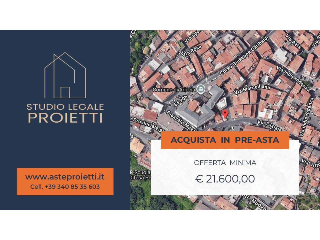 1 bedroom Apartment in Ariccia, Italy No. 296287