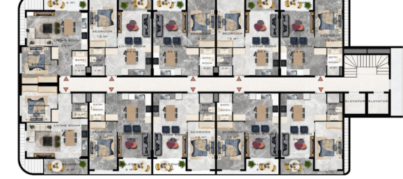 Apartment 1+1 in Oba, Turkey No. 22666 2