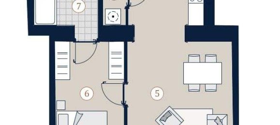 Квартира с 2 комнатами в Альзергрунд, Австрия № 129250 15