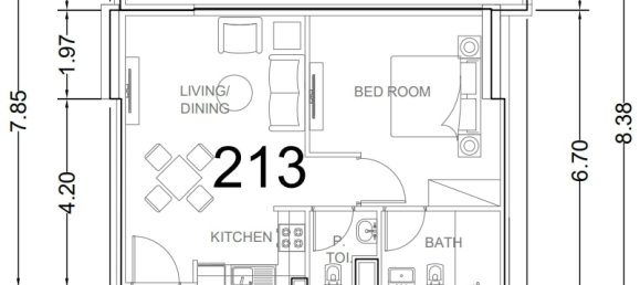 1 bedroom Apartment in Ark Tower, Dubai Land, UAE No. 65083 6