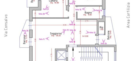 3 rooms Apartment in Naples, Italy No. 14169 21