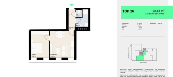 2-Zimmer Wohnung in Favoriten, Austria, Nr. 44430 7