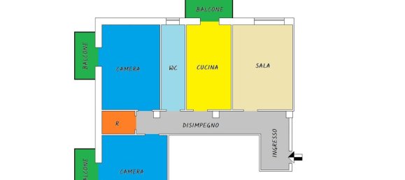 3-salle Appartement à Foggia, Italy No. 301758 17