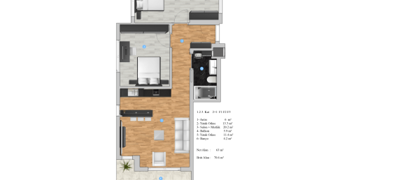 2 rooms Penthouse in Alanya, Turkey No. 29859 14