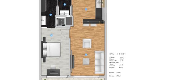 2 rooms Penthouse in Alanya, Turkey No. 29859 16