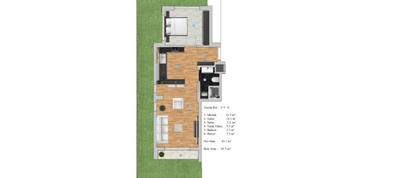 2 rooms Penthouse in Alanya, Turkey No. 29859 27