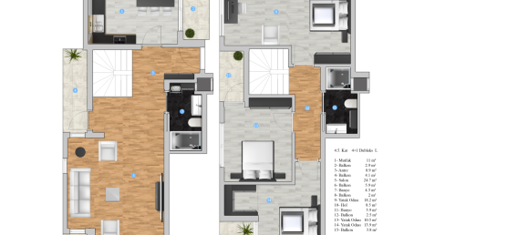 2 rooms Penthouse in Alanya, Turkey No. 29859 19