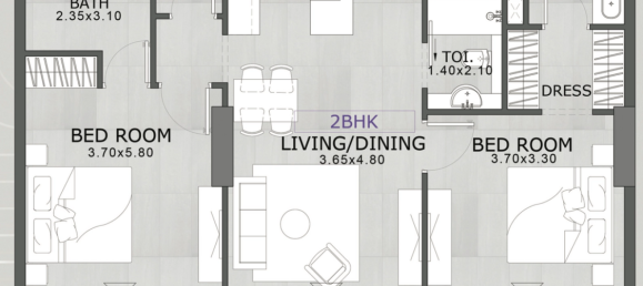 2 bedrooms Apartment in Dubai, UAE No. 96657 11