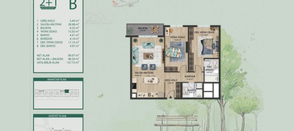 2 rooms Apartment in Istanbul, Turkey No. 27454 19