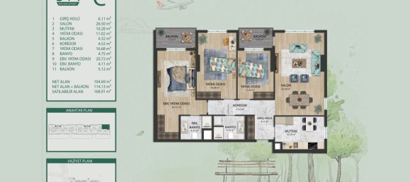 2 rooms Apartment in Istanbul, Turkey No. 27454 21