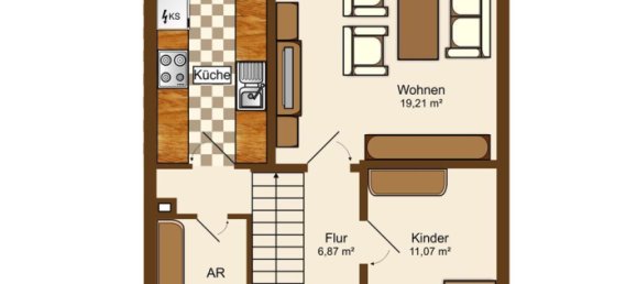 Таунхаус с 3 спальнями в Нойвид, Германия № 24588 11