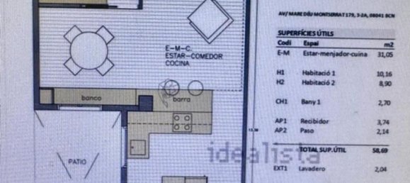 2 غرف نوم شقة في Horta-Guinardo, Spain رقم 146079 11