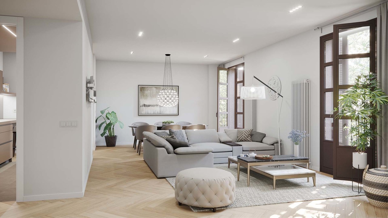 Квартира с 4 спальнями в Барселона, Испания № 3418