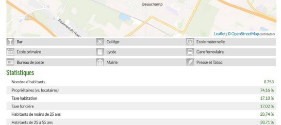 2 غرف نوم شقة في Beauchamp, France رقم 333927 10