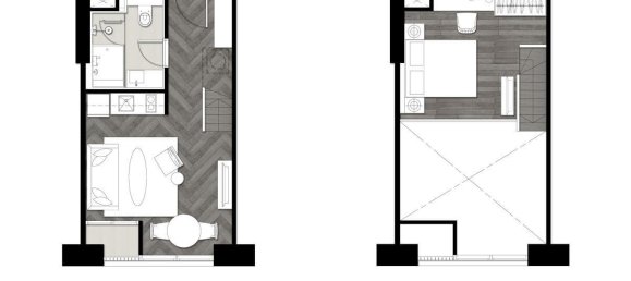 Estudio en el condominio en Bangkok, Thailand No. 19191 5
