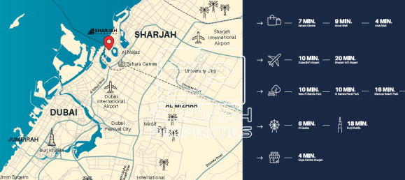 Apartamento de 3 dormitorios en Al Mamzar - Sharjah, UAE No. 94622 11