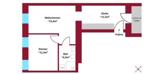 2 rooms Apartment in Ottakring, Austria No. 176236 4