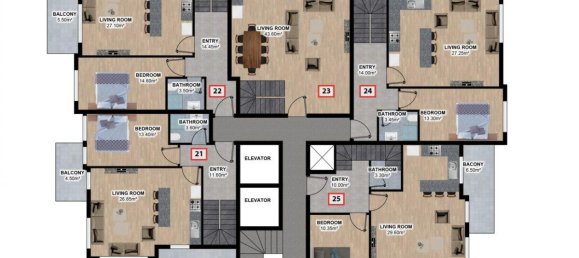 2 rooms Apartment in Alanya, Turkey No. 9881 11