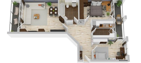 Квартира с 2 спальнями в Gottingen, Германия № 330185 6