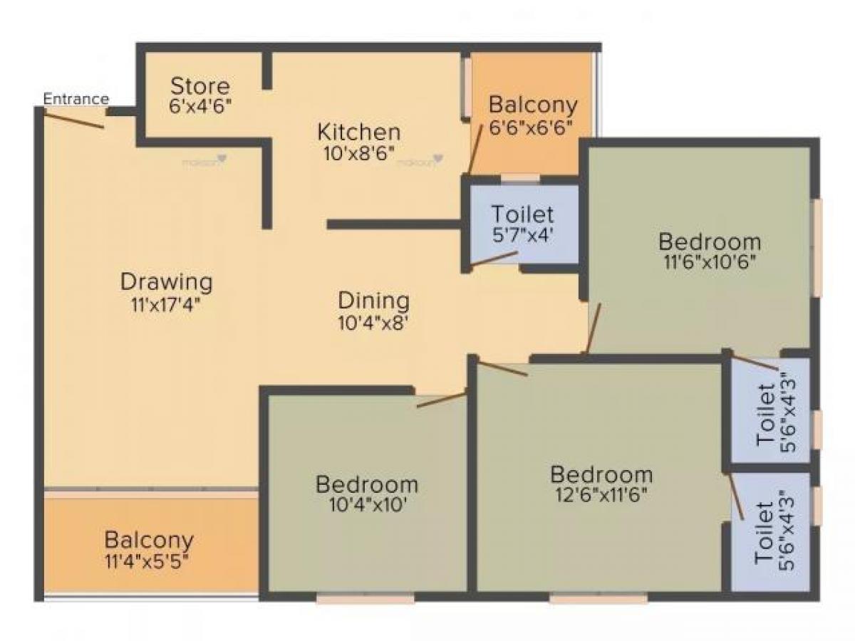 3 bedrooms House in Amdavad, India No. 14734