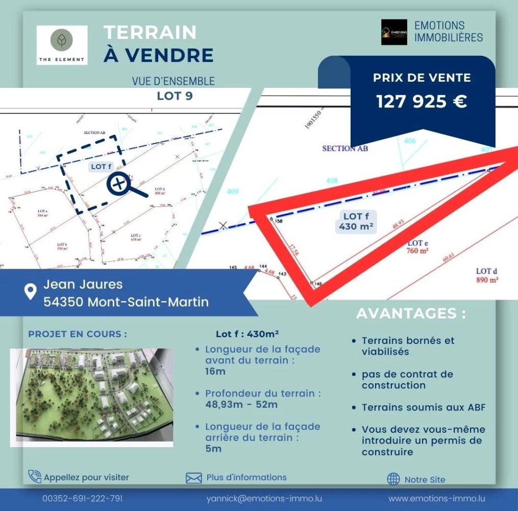  Land in Mont-Saint-Martin, France No. 63814