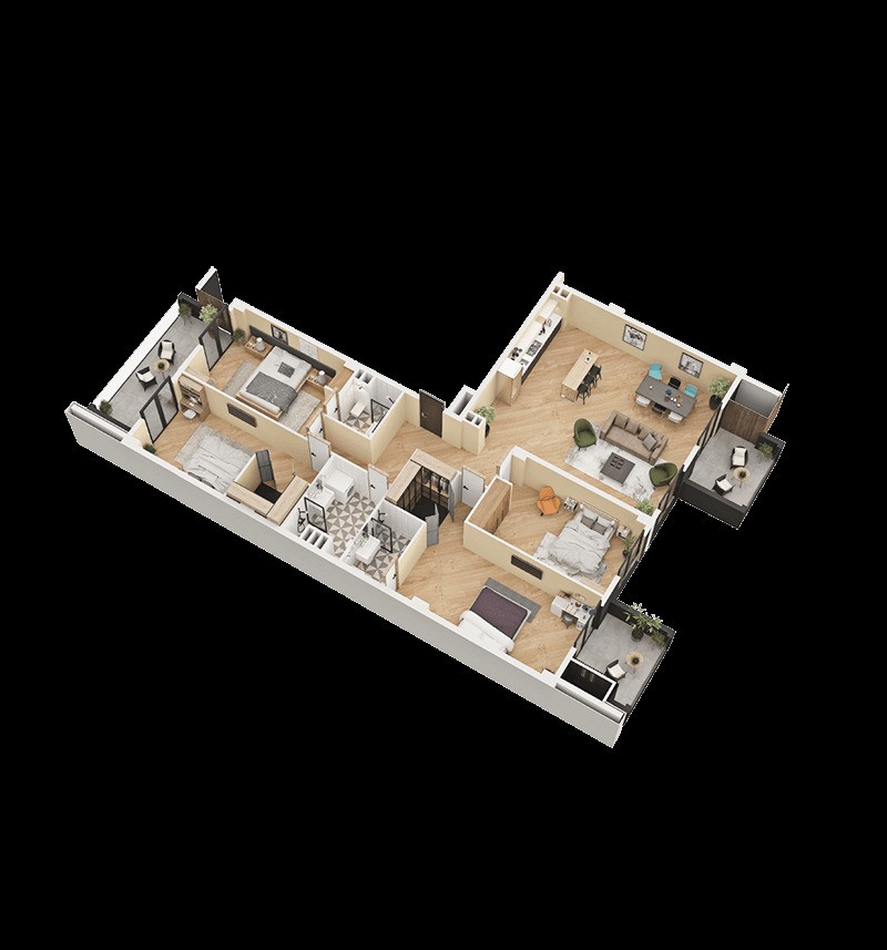 4 bedrooms Apartment in Tbilisi, Georgia No. 1372