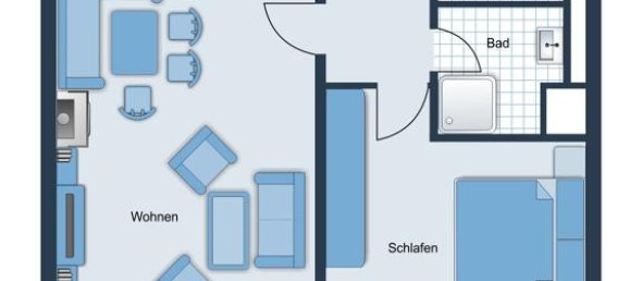 Квартира с 1 спальней в Розенхайм, Германия № 48989 11