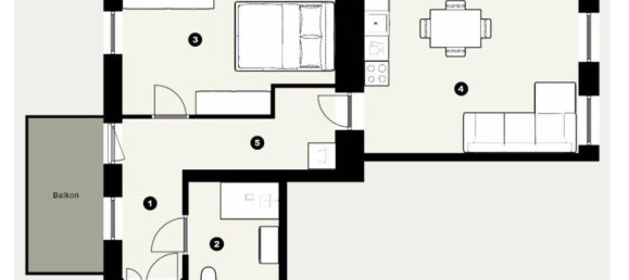 2غرفة شقة في Rudolfsheim-Funfhaus, Austria رقم 168868 8