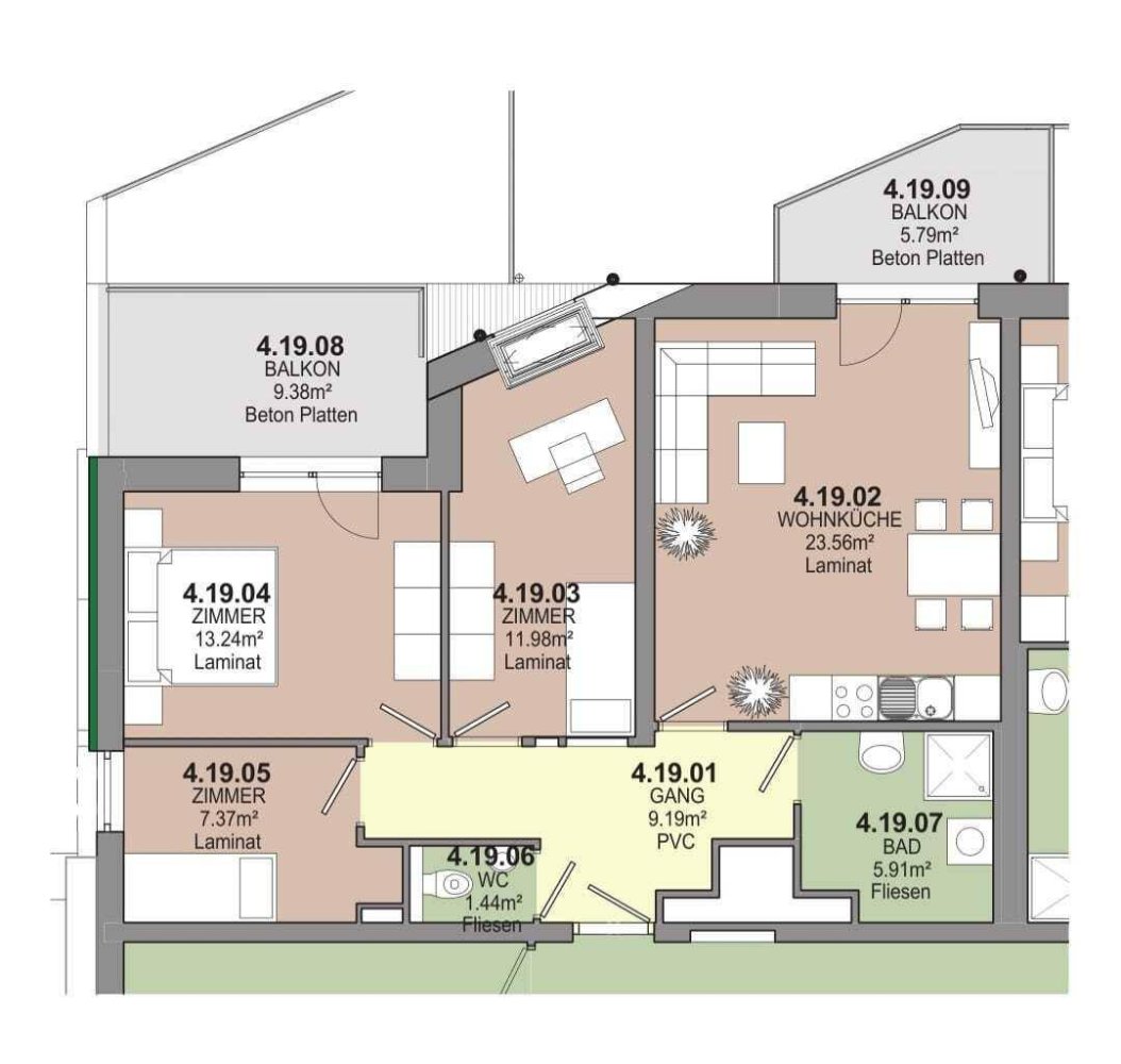 3 bedrooms Apartment in Stockerau, Austria No. 159020