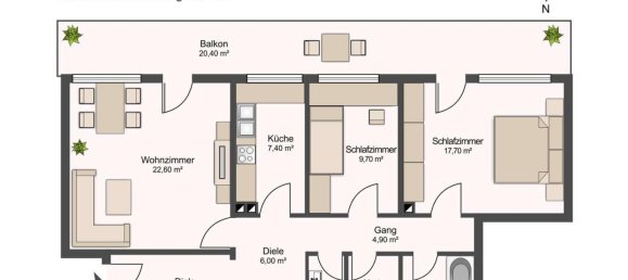 2 Schlafzimmer Wohnung in München, Germany, Nr. 249611 14