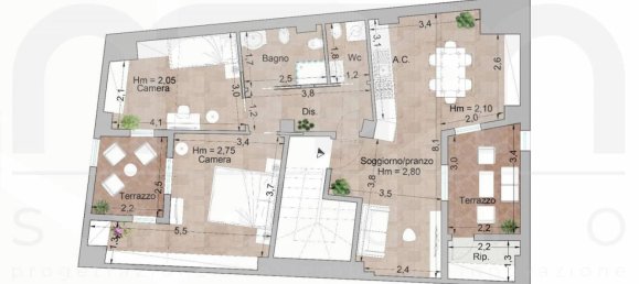 3غرفة شقة في Castel di Sangro, Italy رقم 27511 16