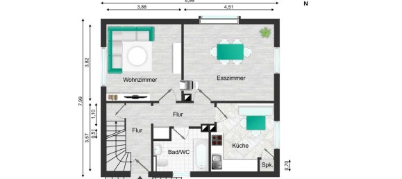 3 Schlafzimmer Haus in Celle, Germany, Nr. 228222 6