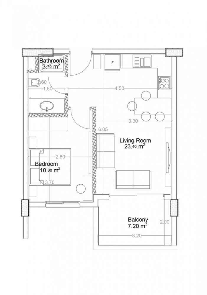 Apartment 1+1 in Yekta Green Life Gazipasa Residence, Gazipasa, Turkey No. 39528 1