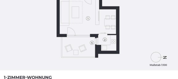 Студия в Зале, Германия № 111484 15