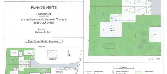  قطعة أرض في Guichen, France 644متر مربع رقم 91895 4