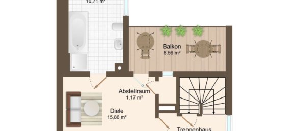 Таунхаус с 3 спальнями в Саксония, Германия № 311403 8