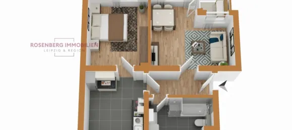 Квартира с 1 спальней в Лейпциг, Германия № 338180 13
