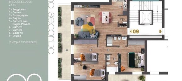 5 rooms Apartment in Florence, Italy No. 97988 24