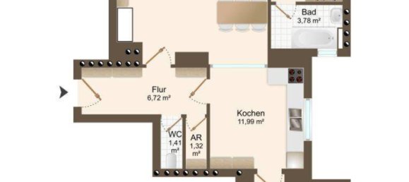 3-Zimmer Wohnung in Alsergrund, Austria, Nr. 55233 9