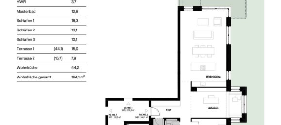 Apartamento de 3 dormitorios en Essen, Germany No. 14228 10